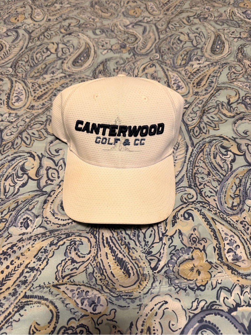 Golf & CC White Performance Baseball Cap